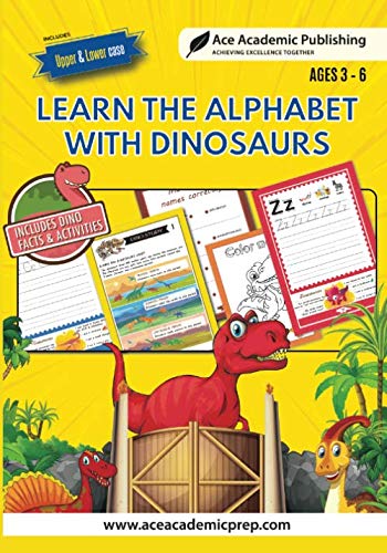 Product Cover Learn Alphabet with Dinosaurs: Includes Facts and Activities