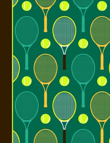 Product Cover Composition Notebook: Tennis Green College Ruled Lined Pages Book (7.44 x 9.69)