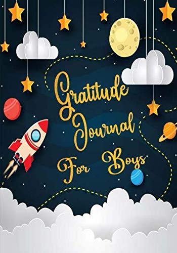 Product Cover Gratitude Journal For Boys: Gratitude Journal Notebook Diary Record for Children Boys Girls With Daily Prompts to Writing and Practicing  for ... 120 Pages (Planner Diary Notebook Happiness)