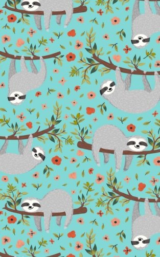 Product Cover Notebook: Sloth Floral (Small 5 x 8, College Ruled)