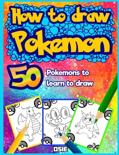 Product Cover How to Draw Pokemon: 50 Pokemons to Learn to Draw (Unofficial Book) (Volume 1)