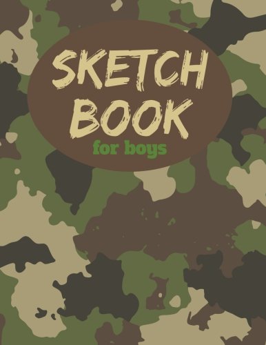 Product Cover Sketch Book For Boys: 8.5