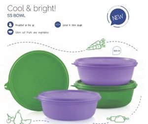 Product Cover Tupperware Servalier Bowl 10oz Set of 3 Fuchsia Kiss Pink