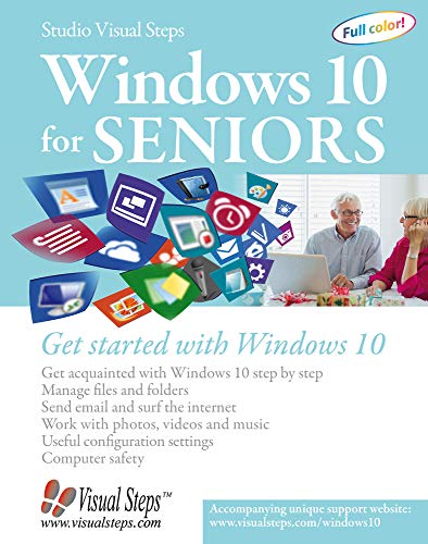 Product Cover Windows 10 for Seniors: Get Started with Windows 10 (Computer Books for Seniors series)