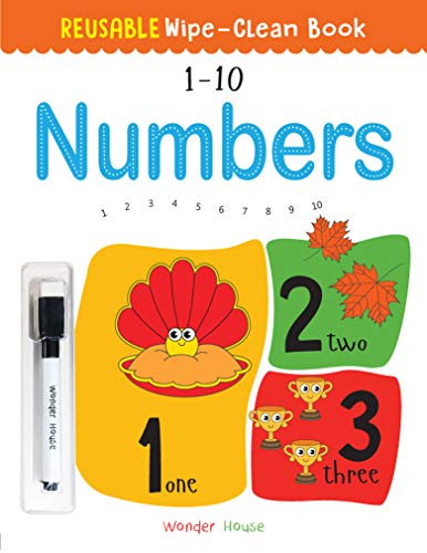 Product Cover Reusable Wipe And Clean Book 1-10 Numbers : Write And Practice Numbers (1-10)