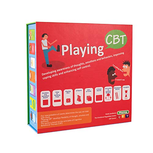 Product Cover Playing CBT - Therapy Game to Develop Awareness of Thoughts, Emotions and behaviors for improving Social Skills, Coping Skills and Enhancing self Control.- New Version