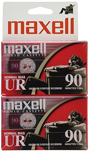 Product Cover Maxell 108527 Optimally Designed Flat Packs with Low Noise Surface 90 Min Recording Time Per Cassette