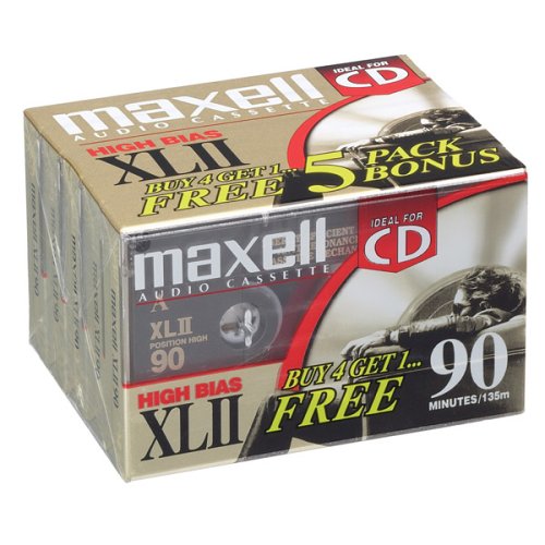 Product Cover Xlii 90 High Bias Audio Cassette Tape -5-Pack