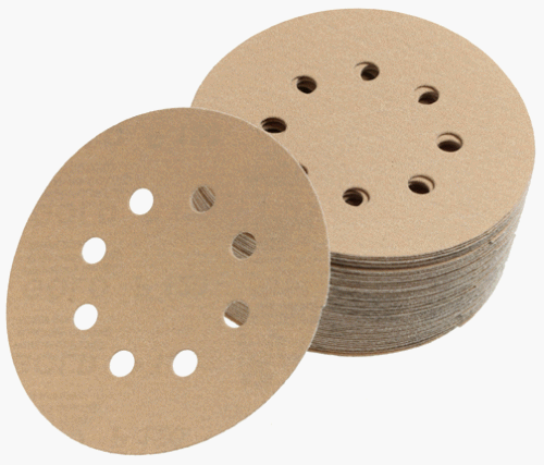 Product Cover Mirka 23-615-060 Bulldog Gold 5-Inch 8-Hole 60 Grit Grip Vacuum Discs, 50-pack