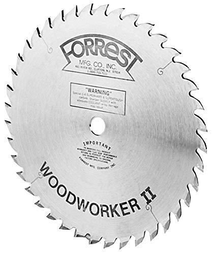 Product Cover Forrest WW10407125 Woodworker II 10-Inch 40 Tooth ATB .125 Kerf Saw Blade with 5/8-Inch Arbor