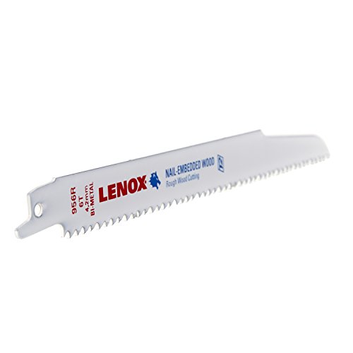 Product Cover LENOX Tools Wood Cutting Reciprocating Saw Blade with Power Blast Technology, Bi-Metal, 9-inch, 6 TPI, 5/PK