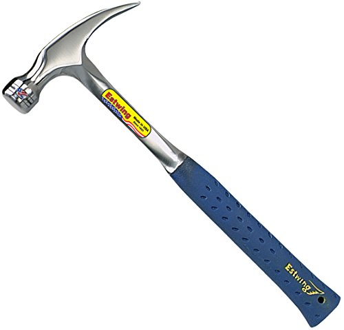 Product Cover Estwing Hammer - 20 oz Straight Rip Claw with Smooth Face & Shock Reduction Grip - E3-20S