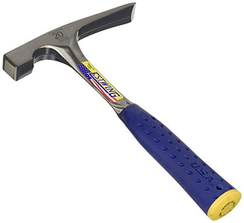 Product Cover Estwing Bricklayer's/Mason's Hammer - 20 oz Masonary Tool with Forged Steel Construction & Shock Reduction Grip - E3-20BLC