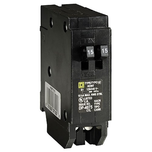 Product Cover Square D by Schneider Electric HOMT1515CP Homeline 2-15 Amp Single-Pole Tandem Circuit Breaker