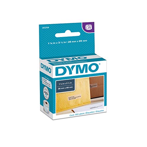 Product Cover DYMO LabelWriter Address Labels, Clear, 1-1/8 x 3-1/2 Inch, 130 Count (Pack of 1)