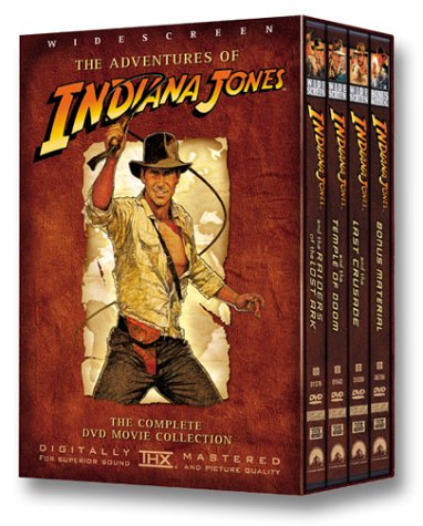 Product Cover The Adventures of Indiana Jones (Raiders of the Lost Ark / The Temple of Doom / The Last Crusade / Bonus Material)