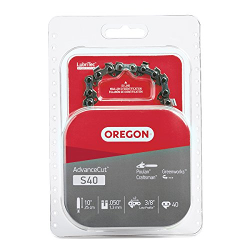 Product Cover Oregon S40 AdvanceCut 10-Inch Chainsaw Chain, Fits Craftsman, Poulan, Remington
