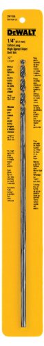 Product Cover DEWALT DW1606 1/4-Inch by 12-Inch Extra Long Black Oxide Drill Bit