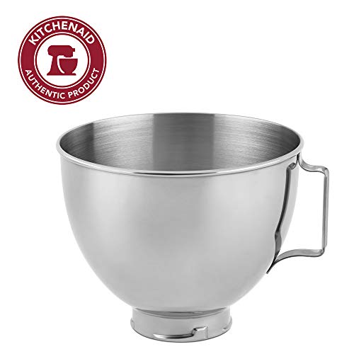 Product Cover KitchenAid Stainless Steel Bowl K45SBWH, 4.5-Quart, Silver