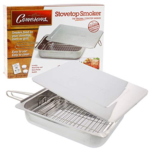 Product Cover Camerons Large Stovetop Smoker w Wood Chips and Recipes - 11