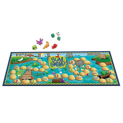 Product Cover Learning Resources Sum Swamp Game, Addition/Subtraction, Early Math Skills, 8 Pieces, Ages 5+