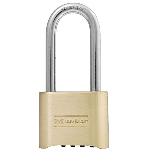 Product Cover Master Lock 175DLH Set Your Own Combination Padlock 2-1/4 in. Shackle Brass Finish