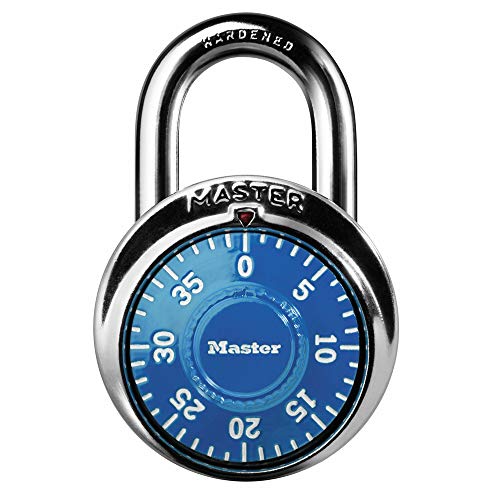Product Cover Master Lock 1506D Locker Lock Combination Padlock, 1 Pack, Blue