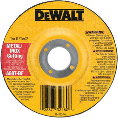 Product Cover DEWALT DW8424 Thin Cutting Wheel, 4-1/2-Inch x .045-Inch x 7/8-Inch