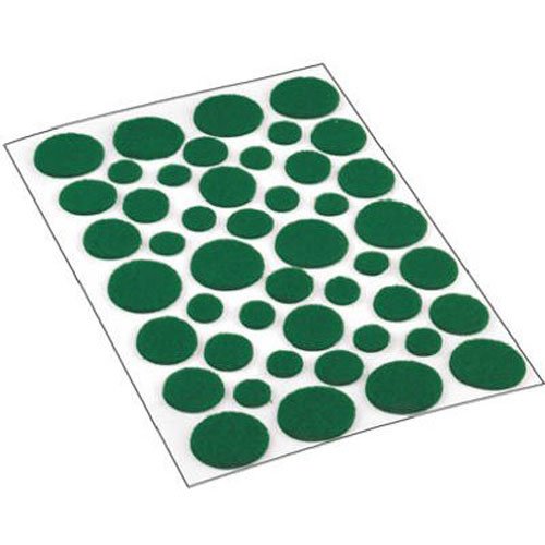 Product Cover Shepherd Hardware 9423 Self-Adhesive Felt Surface Protection Pads, Assorted Sizes, 46-Count, Green