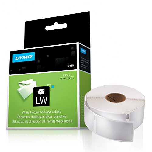 Product Cover DYMO Authentic LW Return Address Labels for LabelWriter Label Printers, White, 3/4'' x 2'', 1 roll of 500