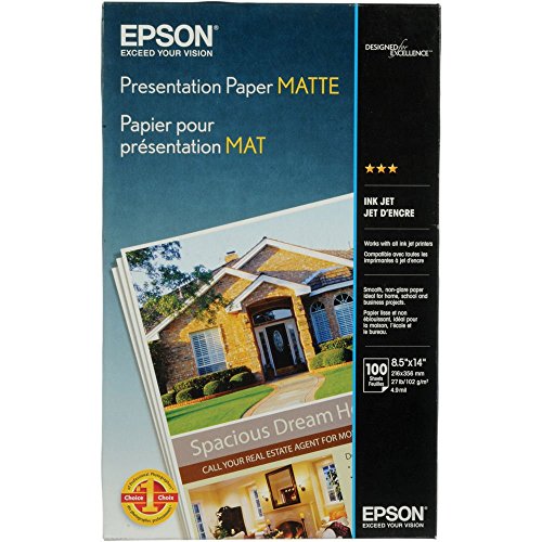 Product Cover Epson Presentation Paper MATTE (8.5x14 Inches, 100 Sheets) (S041067)