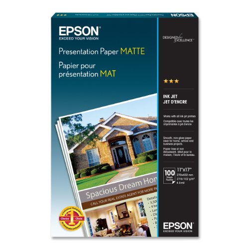 Product Cover Epson Presentation Paper MATTE (11x17 Inches, 100 Sheets) (S041070)