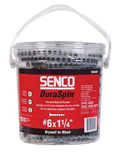 Product Cover Senco 06A125P DuraSpin Number 6 by 1-1/4-Inch Drywall to Wood Collated Screw (1,000 per Box)