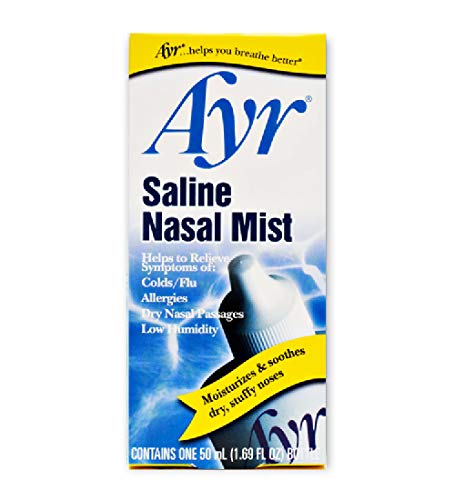 Product Cover Ayr Saline Nasal Mist, 1.69-Ounce Spray Bottles (Pack of 6)