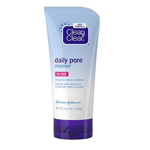 Product Cover Clean & Clear Daily Pore Face Cleanser, Oil-Free Acne Face Wash for Normal, Oily & Combination Skin, 5.5 oz