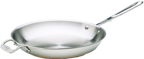 Product Cover All-Clad 6112 SS Copper Core 5-Ply Bonded Dishwasher Safe Fry Pan / Cookware, 12-Inch, Silver