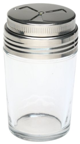 Product Cover Norpro Shaker Cup Glass Adjustable Pizzeria Style Pepper/Salt/Cheese/Spice 5.25