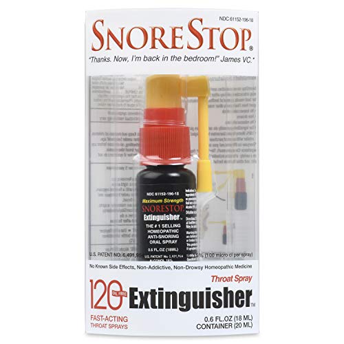 Product Cover SnoreStop Extinguisher 120 Throat Snoring Spray
