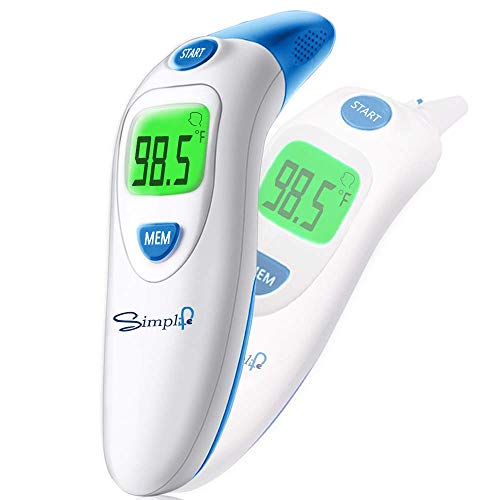 Product Cover Baby Forehead and Ear Thermometer, Infrared Medical Professional Basal Thermometer for Fever, Accurate Readings Suitable for Newborn, Infant, Toddler, Kid and Adult