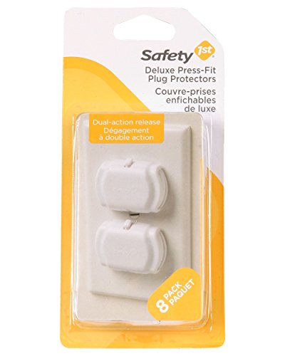 Product Cover Safety 1st Deluxe Press Fit Outlet Plugs, 8 Count