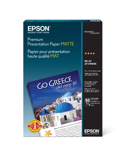 Product Cover Epson Premium Presentation Paper MATTE (13x19 Inches, 50 Sheets) (S041263)
