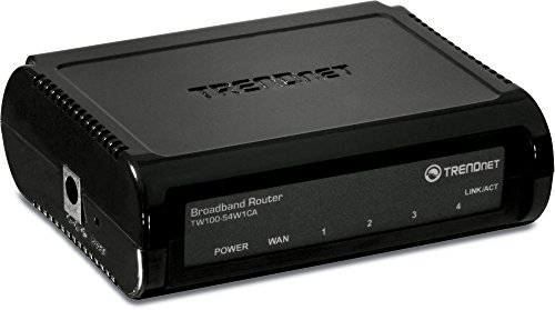 Product Cover TRENDnet 4-Port Broadband Router, 4 x 10/100 Ports, Instant Recognizing, Plug & Play, Firewall Protection, TW100-S4W1CA