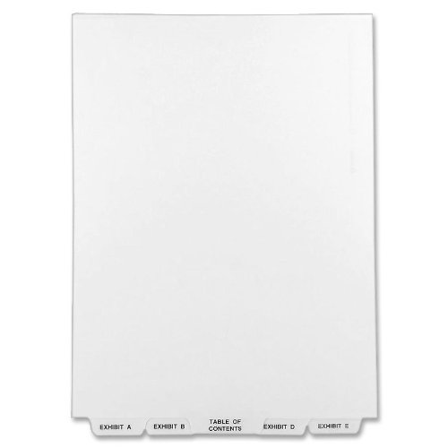Product Cover Avery Avery-Style Lgl Bottom Tab Dividers, 27-Tab, Exhibit A-Z, Letter Size (8.5 x 11), White, 27 per Set (11376)