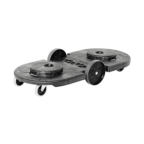 Product Cover Rubbermaid Commercial FG264600BLA Tandem Brute Trash Dolly