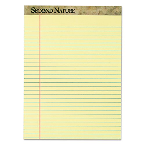 Product Cover TOPS 74890 Second Nature Recycled Pads, 8 1/2 x 11 3/4, Canary, 50 Sheets (Pack of 12)