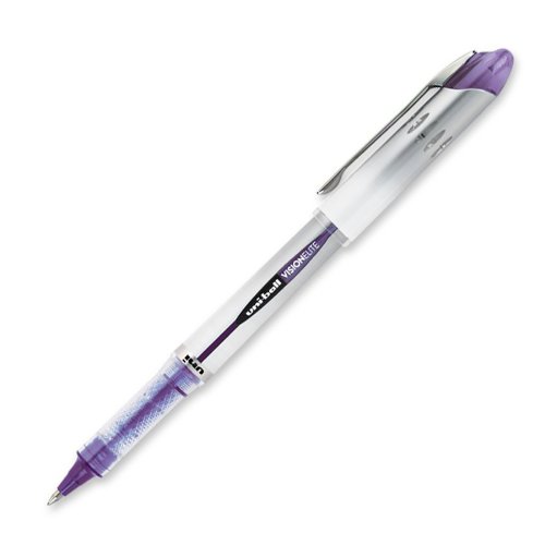 Product Cover uni-ball Vision Elite Rollerball Pens, Bold Point (0.8mm), Purple, 12 Count