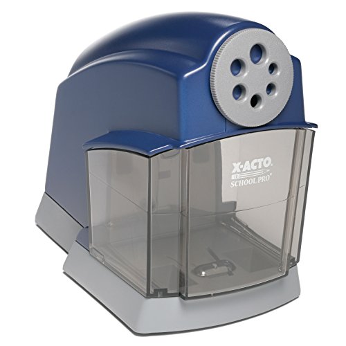 Product Cover X-ACTO School Pro Classroom Electric Pencil Sharpener, Blue, 1 Count