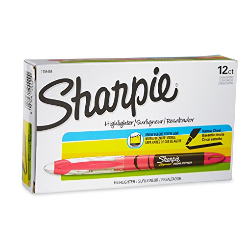Product Cover Sharpie 1754464 Accent Sharpie Pen-Style Highlighter, Fluorescent Pink, 12-Pack