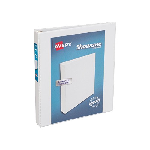 Product Cover Avery Economy Showcase View Binder with 1 Inch Round Ring, White, 1 Binder (19601)
