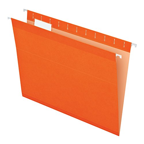 Product Cover Pendaflex Reinforced Hanging File Folders, Letter Size, Orange, 1/5 Cut, 25/BX (4152 1/5 ORA)